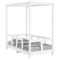 vidaXL Kinderbett Weiß 70x140 cm Massivholz Kiefer vidaXL Kinderbett Weiß 70x140 cm Massivholz Kiefer