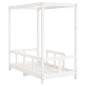 vidaXL Kinderbett Weiß 70x140 cm Massivholz Kiefer vidaXL Kinderbett Weiß 70x140 cm Massivholz Kiefer