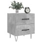 vidaXL Nachttische 2 Stk. Betongrau 40x35x47,5 cm Holzwerkstoff vidaXL Nachttische 2 Stk. Betongrau 40x35x47,5 cm Holzwerkstoff