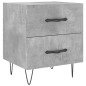 vidaXL Nachttische 2 Stk. Betongrau 40x35x47,5 cm Holzwerkstoff vidaXL Nachttische 2 Stk. Betongrau 40x35x47,5 cm Holzwerkstoff