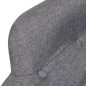 Sessel mit Fußhocker Grau Stoff Sessel mit Fußhocker Grau Stoff