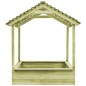 vidaXL Spielhaus für den Garten mit Sandkasten 128x120x145 Kiefernholz vidaXL Spielhaus für den Garten mit Sandkasten 128x120x145 Kiefernholz