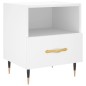 vidaXL Nachttisch Weiß 40x35x47,5 cm Holzwerkstoff vidaXL Nachttisch Weiß 40x35x47,5 cm Holzwerkstoff