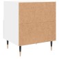vidaXL Nachttisch Weiß 40x35x47,5 cm Holzwerkstoff vidaXL Nachttisch Weiß 40x35x47,5 cm Holzwerkstoff