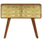 vidaXL Sideboard mit Goldaufdruck 90x30x77 cm Massivholz vidaXL Sideboard mit Goldaufdruck 90x30x77 cm Massivholz