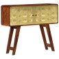 vidaXL Sideboard mit Goldaufdruck 90x30x77 cm Massivholz vidaXL Sideboard mit Goldaufdruck 90x30x77 cm Massivholz