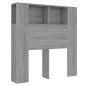 vidaXL Kopfteil mit Ablagen Grau Sonoma 100x18,5x104,5 cm vidaXL Kopfteil mit Ablagen Grau Sonoma 100x18,5x104,5 cm