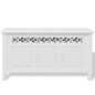 vidaXL Aufbewahrungsbank Barockstil MDF Weiß vidaXL Aufbewahrungsbank Barockstil MDF Weiß