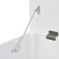 vidaXL Aufbewahrungsbank Barockstil MDF Weiß vidaXL Aufbewahrungsbank Barockstil MDF Weiß