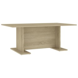 vidaXL Couchtisch Weiß und Sonoma-Eiche 103,5x60x40 cm Holzwerkstoff