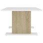 vidaXL Couchtisch Weiß und Sonoma-Eiche 103,5x60x40 cm Holzwerkstoff vidaXL Couchtisch Weiß und Sonoma-Eiche 103,5x60x40 cm Holzwerkstoff