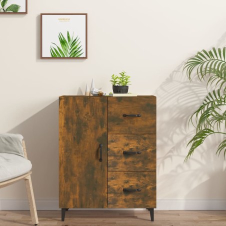 vidaXL Sideboard Räuchereiche 69,5x34x90 cm Holzwerkstoff