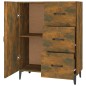 vidaXL Sideboard Räuchereiche 69,5x34x90 cm Holzwerkstoff vidaXL Sideboard Räuchereiche 69,5x34x90 cm Holzwerkstoff