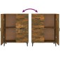 vidaXL Sideboard Räuchereiche 69,5x34x90 cm Holzwerkstoff vidaXL Sideboard Räuchereiche 69,5x34x90 cm Holzwerkstoff