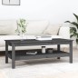 vidaXL Couchtisch Grau 110x50x40 cm Massivholz Kiefer vidaXL Couchtisch Grau 110x50x40 cm Massivholz Kiefer