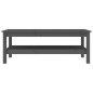 vidaXL Couchtisch Grau 110x50x40 cm Massivholz Kiefer vidaXL Couchtisch Grau 110x50x40 cm Massivholz Kiefer