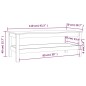 vidaXL Couchtisch Grau 110x50x40 cm Massivholz Kiefer vidaXL Couchtisch Grau 110x50x40 cm Massivholz Kiefer