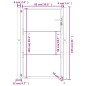 vidaXL Gartentor 105x155 cm Cortenstahl