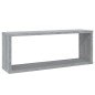 vidaXL Würfelregale 2 Stk. Grau Sonoma 60x15x23 cm Holzwerkstoff vidaXL Würfelregale 2 Stk. Grau Sonoma 60x15x23 cm Holzwerkstoff