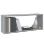 vidaXL Würfelregale 2 Stk. Grau Sonoma 60x15x23 cm Holzwerkstoff vidaXL Würfelregale 2 Stk. Grau Sonoma 60x15x23 cm Holzwerkstoff
