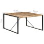 vidaXL Esstisch 140x140x75 cm Raues Mangoholz vidaXL Esstisch 140x140x75 cm Raues Mangoholz
