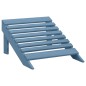 vidaXL Adirondack-Gartenstuhl mit Fußstütze Massivholz Tanne Blau vidaXL Adirondack-Gartenstuhl mit Fußstütze Massivholz Tanne Blau