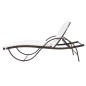 Sonnenliegen 2 Stk. mit Tisch Poly Rattan Braun Sonnenliegen 2 Stk. mit Tisch Poly Rattan Braun