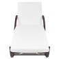 Sonnenliegen 2 Stk. mit Tisch Poly Rattan Braun Sonnenliegen 2 Stk. mit Tisch Poly Rattan Braun