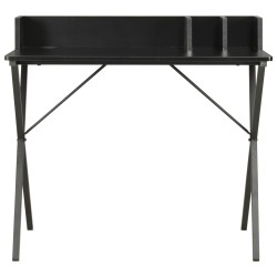 vidaXL Schreibtisch Schwarz 80x50x84 cm