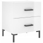 vidaXL Nachttische 2 Stk. Hochglanz-Weiß 40x35x47,5 cm Holzwerkstoff vidaXL Nachttische 2 Stk. Hochglanz-Weiß 40x35x47,5 cm Holzwerkstoff