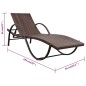 Sonnenliegen 2 Stk. mit Tisch Poly Rattan Braun Sonnenliegen 2 Stk. mit Tisch Poly Rattan Braun
