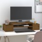 vidaXL Monitorständer Honigbraun 70x27,5x15 cm Massivholz Kiefer vidaXL Monitorständer Honigbraun 70x27,5x15 cm Massivholz Kiefer