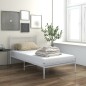 vidaXL Bett Weiß Metall 100x200 cm vidaXL Bett Weiß Metall 100x200 cm