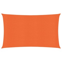 vidaXL Sonnensegel 160 g/m² Orange 2x5 m HDPE