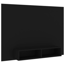 vidaXL TV-Wandschrank Schwarz 135x23,5x90 cm Holzwerkstoff