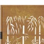 vidaXL Gartentor 105x155 cm Cortenstahl Bambus-Design vidaXL Gartentor 105x155 cm Cortenstahl Bambus-Design
