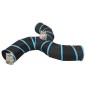 vidaXL Katzentunnel 3-Wege Schwarz und Blau 25 cm Polyester vidaXL Katzentunnel 3-Wege Schwarz und Blau 25 cm Polyester