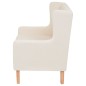 2-tlg. Sofa-Set Stoff Cremeweiß 2-tlg. Sofa-Set Stoff Cremeweiß