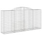 vidaXL Gabione mit Hochbogen 300x50x140/160 cm Verzinktes Eisen vidaXL Gabione mit Hochbogen 300x50x140/160 cm Verzinktes Eisen