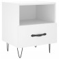 vidaXL Nachttisch Weiß 40x35x47,5 cm Holzwerkstoff vidaXL Nachttisch Weiß 40x35x47,5 cm Holzwerkstoff