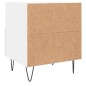 vidaXL Nachttisch Weiß 40x35x47,5 cm Holzwerkstoff vidaXL Nachttisch Weiß 40x35x47,5 cm Holzwerkstoff