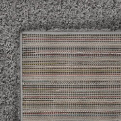 vidaXL Teppich Shaggy Hochflor Grau 140x200 cm