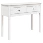 vidaXL Konsolentisch Weiß 100x35x75 cm Massivholz Kiefer vidaXL Konsolentisch Weiß 100x35x75 cm Massivholz Kiefer