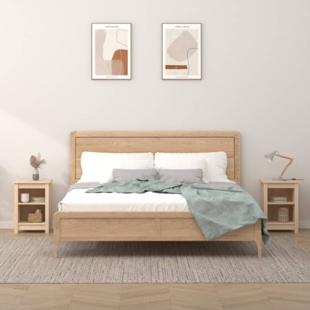 vidaXL Nachttische 2 Stk. 40x35x55 cm Massivholz Kiefer
