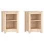 vidaXL Nachttische 2 Stk. 40x35x55 cm Massivholz Kiefer vidaXL Nachttische 2 Stk. 40x35x55 cm Massivholz Kiefer