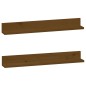 vidaXL Wandregale 2 Stk. Honigbraun 80x11x9 cm Massivholz Kiefer vidaXL Wandregale 2 Stk. Honigbraun 80x11x9 cm Massivholz Kiefer