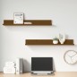 vidaXL Wandregale 2 Stk. Honigbraun 80x11x9 cm Massivholz Kiefer vidaXL Wandregale 2 Stk. Honigbraun 80x11x9 cm Massivholz Kiefer