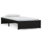 vidaXL Massivholzbett Schwarz 90x190 cm vidaXL Massivholzbett Schwarz 90x190 cm