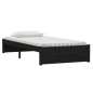 vidaXL Massivholzbett Schwarz 90x190 cm vidaXL Massivholzbett Schwarz 90x190 cm