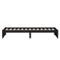 vidaXL Massivholzbett Schwarz 90x190 cm vidaXL Massivholzbett Schwarz 90x190 cm